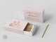 Foiled Wedding Matchboxes #14 - Custom Pet Illustration, Wedding Matches, Matchbox, Wedding Match Favor, Matches, Candle Favor, Bridal Gift