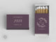 Foiled Wedding Matchboxes #19 - Wedding Matches, Matchbox, Wedding Match Favors, Match Boxes, Candle Matches, Bridal Favors, Party Matches