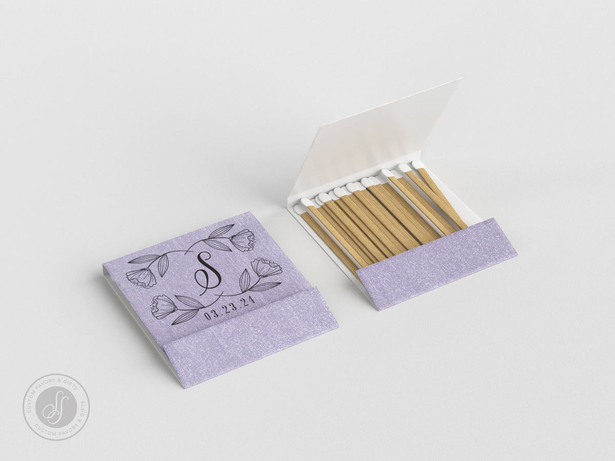 Foiled Wedding Matchbooks 12 Wedding Matches Match Book Wedding M Sycamore Studios
