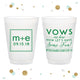 Vows Are Done - 12oz or 16oz Frosted Unbreakable Plastic Cup #35
