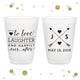 Heart and Arrows - 12oz or 16oz Frosted Unbreakable Plastic Cup #34