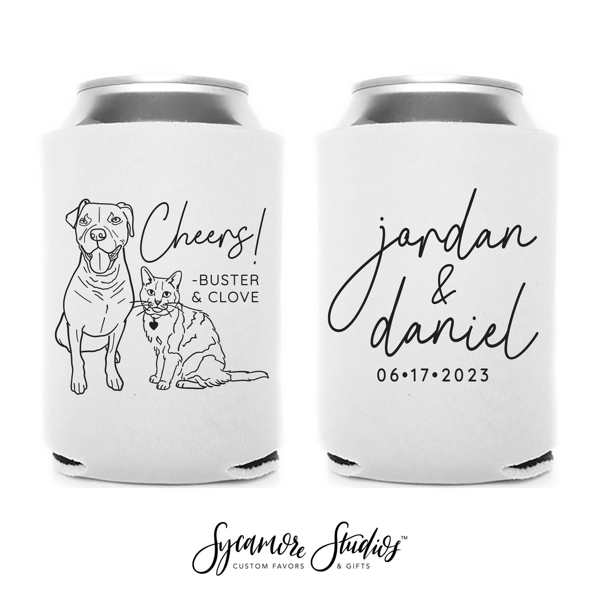 Slim 12oz Wedding Can Cooler #186S - Better Together – Sycamore Studios