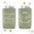 Wreath Monogram - Wedding Can Cooler #86R