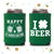 I Love Beer - St. Patrick's Day - Holiday Can Cooler #1 - Custom - Holiday Favors, Beverage Insulators, Beer Huggers, Saint Patricks Party