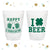 I Love Beer - St. Patrick's Day - 16oz Frosted Unbreakable Plastic Cup #1 - Custom - Holiday Party Favors, Saint Patricks Cups, Party Cups