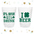I Love Beer - St. Patrick's Day - 16oz Frosted Unbreakable Plastic Cup #2 - Custom - Holiday Party Favors, Saint Patricks Cups, Party Cups