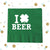 I Love Beer - St. Patrick's Day Napkin #1 - Party Decor, St. Patricks Party Favors, Saint Patricks Day Party Napkins, Holiday Favors
