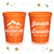 Wedding Can Cooler & Stadium Cup Package #139 - Let the Adventure Begin - Custom - Wedding Drink Combo Pack, Beer Hugger, Stadium Cup Favors