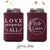 Can Cooler & Frosted Cup Package #156 - Love Conquers All - Custom - Wedding Favor Pack, Wedding Favors, Wedding Cups, Party Cups, Drink Cup