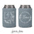 Custom Pet Illustration - Wedding Can Cooler & Cup Package #192 - Botanical - Wedding Favor Pack, Drink Cups, Cup Favors, Wedding Favors