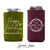 Wedding Regular & Slim Can Cooler Package #199RS - Happy Holidays - Custom - Wedding Favor Package, Wedding Favor, Holiday Wedding Favors