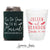 Can Cooler & Frosted Cup Package #198 - Tis The Season - Custom - Wedding Favor Package, Wedding Favors, Holiday Wedding Cups, Party Decor
