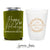 Can Cooler & Frosted Cup Package #199 - Happy Holidays - Custom - Wedding Favor Package, Wedding Favors, Holiday Wedding Cups, Party Decor