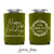 Can Cooler & Frosted Cup Package #199 - Happy Holidays - Custom - Wedding Favor Package, Wedding Favors, Holiday Wedding Cups, Party Decor