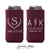 Regular & Slim Can Cooler Wedding Package #202RS - Wreath Monogram - Custom - Wedding Favor Package, Wedding Favor, Beer Can Holder, Favors