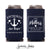 Anchored In Love - Regular & Slim Can Cooler Wedding Package #172RS - Custom - Wedding Favors, Wedding Favor, Skinny Can Holders, Gifts