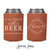 Can Cooler & Frosted Cup Package #209 - It All Started With A Beer - Wedding Favor Pack, Wedding Favor, Wedding Cup, Party Cups, Can Coolers