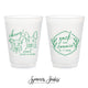 12oz or 16oz Frosted Unbreakable Plastic Cup #221 - Custom Pet Illustration