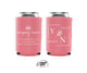 Custom Square Floral Logo - #3R Custom Foam Can Cooler for Business
