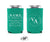 Floral Monogram Logo - #8R Custom Foam Can Cooler for Business - Promotional Products - Advertise in Style - Business Favors, Party Favors