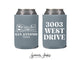 Vacation Rental Can Cooler #5R - Custom Illustration