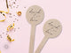 Wedding Stir Sticks #9 - Wooden Stir Sticks, Round, Oval, Rectangle Stir Sticks, Wedding Favor, Wedding Drink Stir Stick, Custom Stir Stick