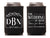 Wedding Can Cooler #260R - Monogram Floral - Custom - Wedding Favors, Beverage Insulator, Beer Hugger, Wedding Favors, Beer Holder, Classy