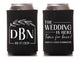Wedding Can Cooler #260R - Monogram Floral