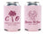 Wedding Can Cooler #256R - Custom Pet Illustration - Destination Tropical - Wedding Favors, Beverage Holder, Wedding Favor, Can Holder, Pets
