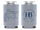 Wedding Can Cooler #271R - Couple Portrait Illustration
