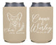 Neoprene Wedding Can Cooler #224 - Floral Bust