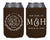 Pet Floral - Neoprene Wedding Can Cooler #220N - Custom Pet Illustration - Wedding Favors, Wedding Favor, Beer Holder,Party Favors, Pet