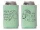Wedding Can Cooler #272R - Kissing Portrait Illustration