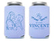 Wedding Can Cooler #274R - Kissing Portrait Illustration