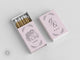 Foiled Wedding Matchboxes #25 - Custom Pet Illustration, Wedding Matches, Matchbox, Wedding Match Favor, Matches, Candle Favor, Bridal Gift