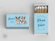 Wedding Matchboxes Full-Color #14 - Custom Pet Illustration, Matchbox, Wedding Match Favors, Match Boxes, Candle Matches, Bridal Favors