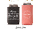 Wedding Regular & Slim Can Cooler Package #168RS - Cheers to The Mr and Mrs