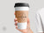 Coffee Sleeve #6 - Love is Brewing - Wedding Coffee Sleeve, Drink Sleeves, Paper Coffee Sleeves, Kraft Paperboard - Sleeves Only