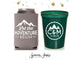 Wedding Can Cooler & Cup Package #119 - Let the Adventure Begin