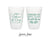 12oz or 16oz Frosted Unbreakable Plastic Cup #263 - Cheers To Many Years - Custom - Bridal Wedding Favor, Wedding Cup, Party Cups, Favor