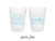 12oz or 16oz Frosted Unbreakable Plastic Cup #251 - Custom Pet Illustration - Sit, Stay, Drink - Wedding Favors, Drink Cups, Wedding Cup