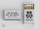 Foiled Wedding Matchboxes #48 - Holiday Matches, Matchbox, Wedding Match Favors, Match Boxes, Candle Matches, Bridal Favors, Party Matches