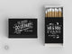 Foiled Wedding Matchboxes #49 - Til Death Do Us Part