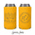 Slim 12oz Wedding Can Cooler #242S - Drinks On Us - Custom Pet Illustration - Wedding Favors, Can Holder, Beer Hugger, Wedding Favor