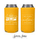 Slim Wedding Can Cooler #226S - Custom Venue Illustration