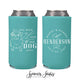 Slim Wedding Can Cooler #247S - All You Need is Love - Custom Pet Illustration