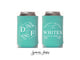 Wedding Can Cooler #277R - Monogram Wreath