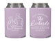 Wedding Can Cooler #290R - Couple Portrait Illustration