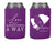 Love Always Finds a Way - Wedding State Can Cooler #293R- Custom - Wedding Favors, Beverage Insulators, Beer Huggers, Long Distance Wedding
