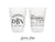 Can Cooler & Frosted Cup Package #260 - Monogram - Custom - Wedding Favor Pack, Wedding Favors, Wedding Cups, Party Cups, Party Decor